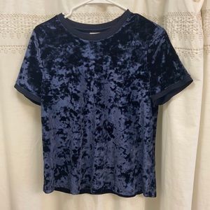 Blue Velvet Blouse